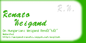 renato weigand business card